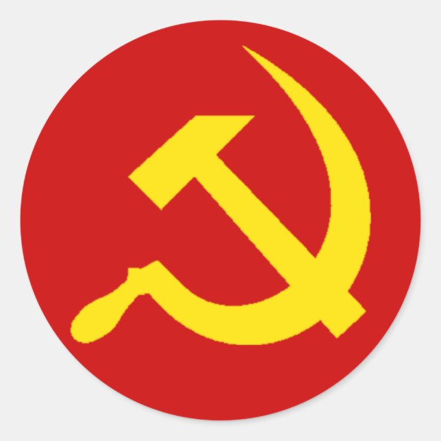 Sticker faucille et marteau (Devant)