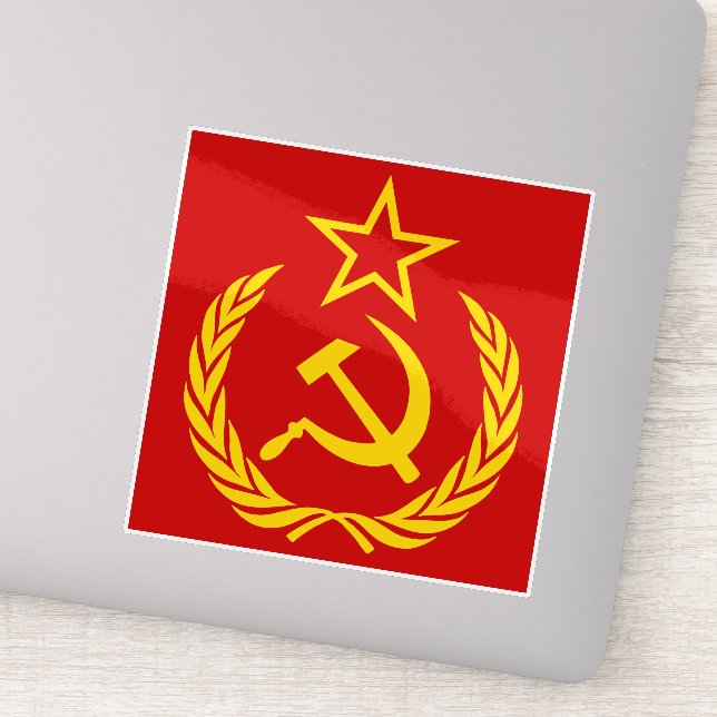 Sticker Faucille et marteau, URSS, CCCP, communisme (Détail)