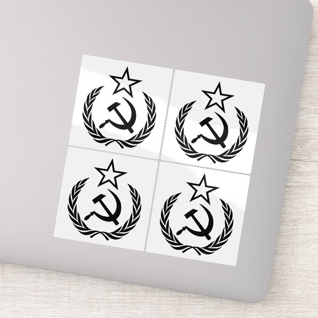 Sticker Faucille et marteau, URSS, CCCP, communisme (Détail)