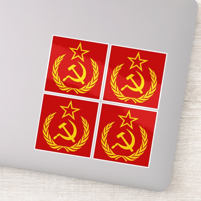 Sticker Faucille et marteau, URSS, CCCP, communisme (Détail)