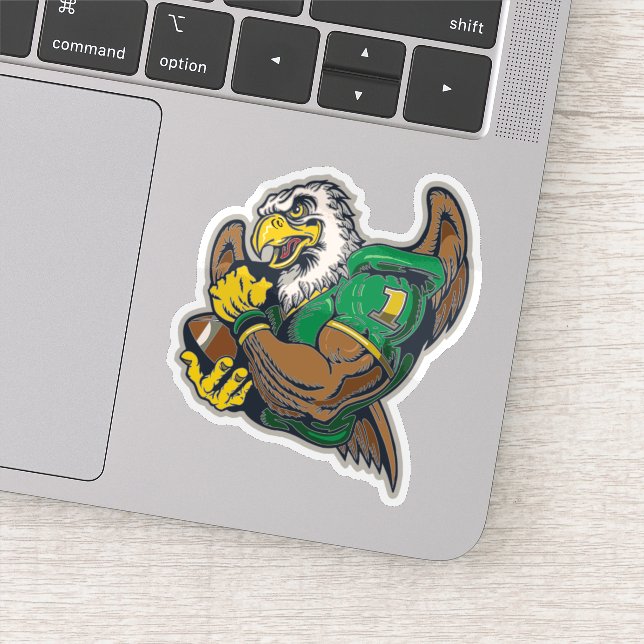 Sticker faucon de football américain  (Détail)
