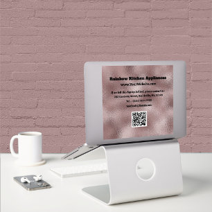 Sticker Faux rose foncé