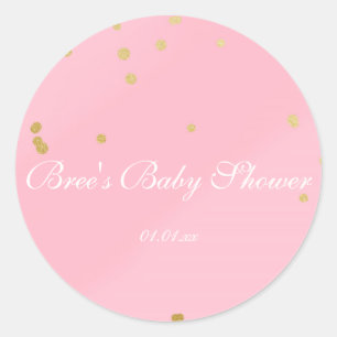 Sticker Faveur Confetti Glam Confetti Rose & Or