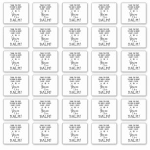 Sticker Faveur de mariage   Vous êtes le Balm Cute Custom 