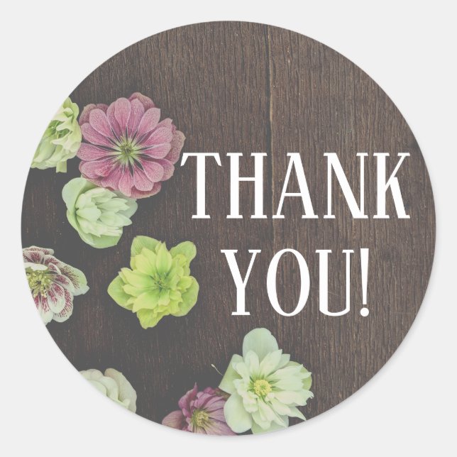 Sticker Faveur Hellebore Jardin DRAMATIQUE (Devant)