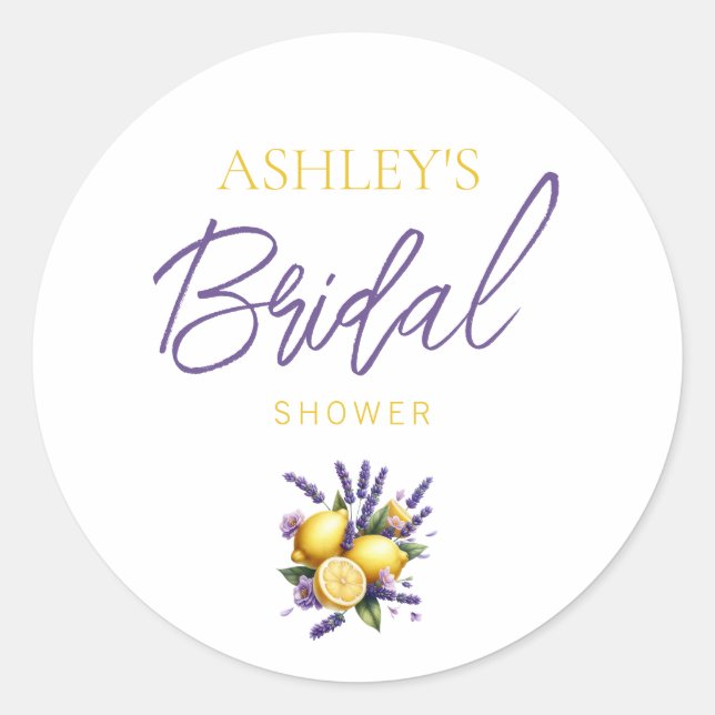 Sticker Faveur Lavande Citron (Devant)