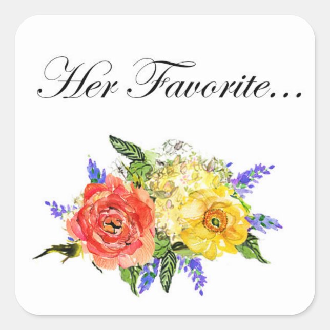 Sticker Favor de mariage (Devant)