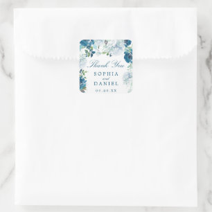 Sticker Favor de mariage de minuit fleuris