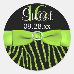 Sticker Favori RIBBON Zebra Sweet 16
