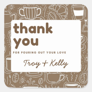 Sticker Favour Douche Café