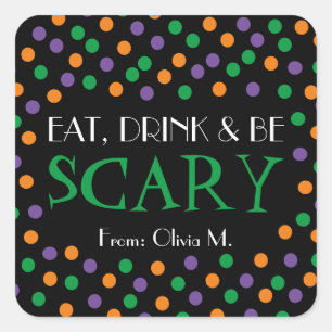 Sticker Favour Halloween ou Treat