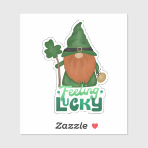Sticker Feeling Lucky Little Guy Irlandais Saint Patrick's