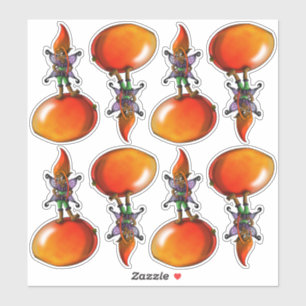 Sticker Fées et fruits afro-américains