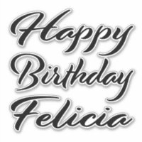 Felicia Nom Prénom Anniversaire de la Broderie noi