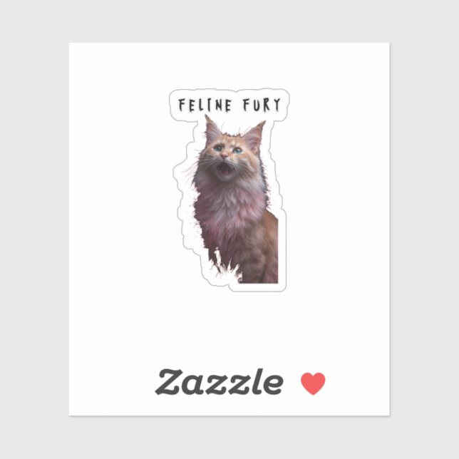 Sticker Feline Fury (Feuille)