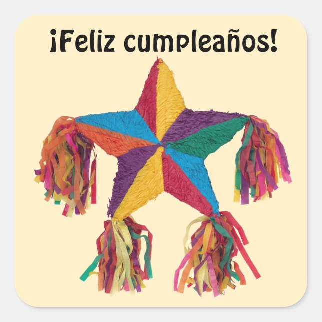 Sticker Feliz Cumpleanos (Devant)