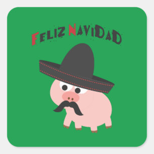 Sticker Feliz Navidad ! Cochon