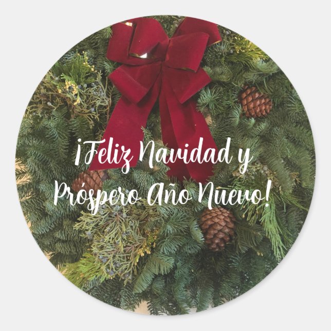 Sticker Feliz Navidad y Próspero Año Nuevo (Devant)