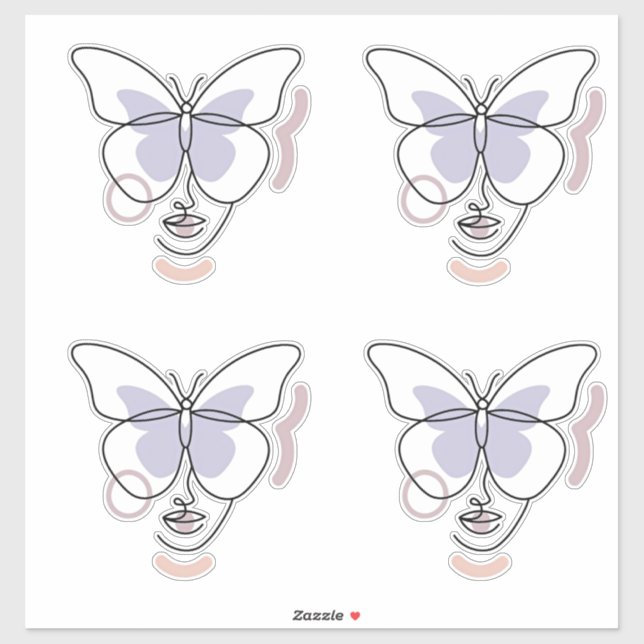 Sticker Femme (Feuille)