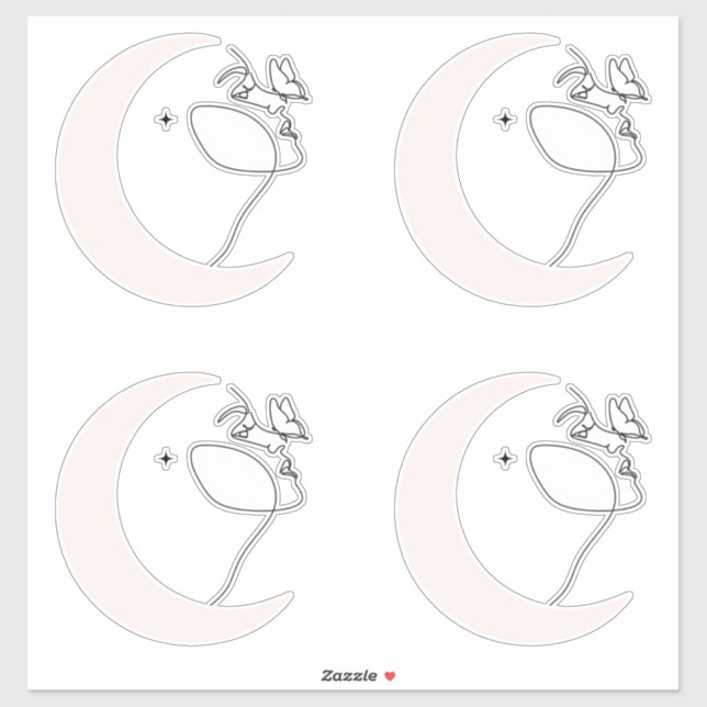 Sticker Femme (Feuille)