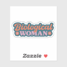 Femme Biologique Déclaration Typographique Gras