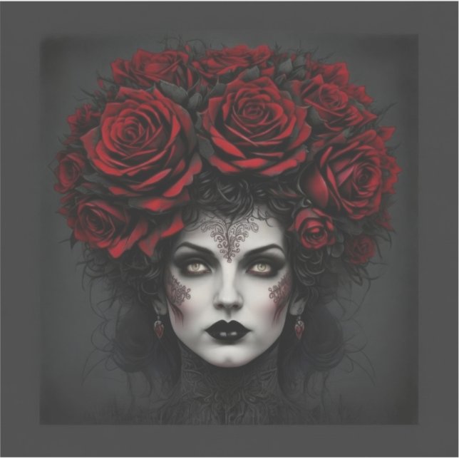 Sticker Femme gothique (Devant)