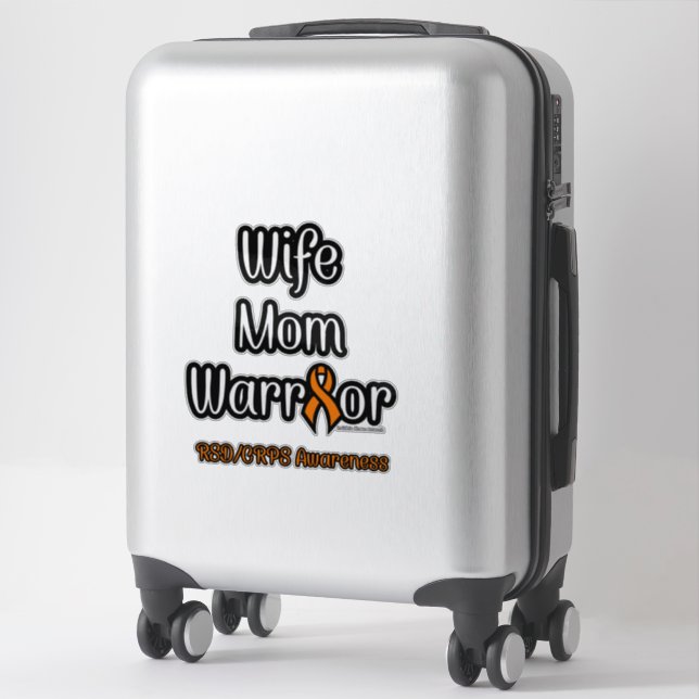 Sticker Femme Maman Warrior...RSD/CRPS (Sur valise)