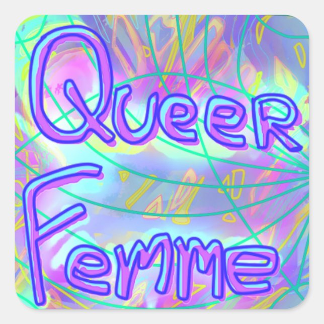 Sticker Femme Queer (Devant)
