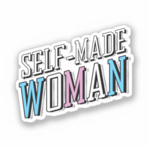 Sticker Femme qui se fait toute seule