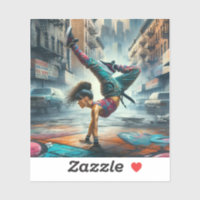 Femmes breakdanceuses en action silhouette New Yor
