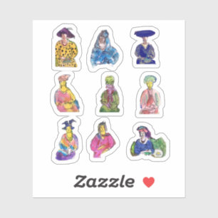 Sticker Femmes peintes