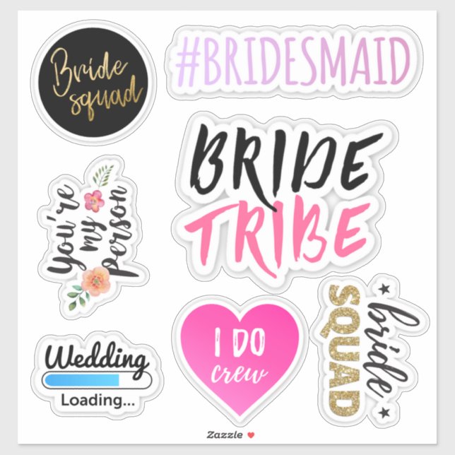 Sticker Fenêtre de voiture de fête de Bachelorte transpare (Feuille)