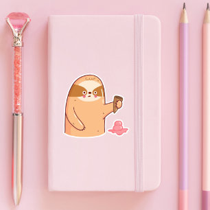 Sticker Fente avec crème glacée amusante