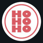 Sticker Festif Ho Ho Christmas<br><div class="desc">Ho Ho Ho autocollant...  grand autocollant à ajouter à vos parcelles de Noël...  festif et amusant!</div>