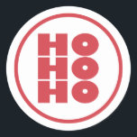 Sticker Festif Ho Ho Christmas<br><div class="desc">Ho Ho Ho autocollant...  grand autocollant à ajouter à vos parcelles de Noël...  festif et amusant!</div>