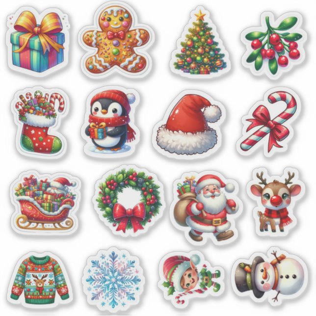 Sticker Festif Noël Fête Cheer & Season Fun 🎄 ✨ (Devant)