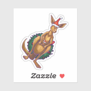 Sticker Festivals de Noël Kangourou