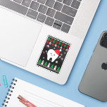 Sticker Festive Fun & Happy Dental Christmas<br><div class="desc">Festive Fun & Happy Dental Christmas L'autocollant "Festive Fun & Happy Dental Christmas" marie parfaitement la joie des fêtes avec la promotion de la santé dentaire, avec des images festives comme des sucres de canne, des flocons de neige et des brosses à dents ornées de chapeaux de Père Noël. Ce...</div>