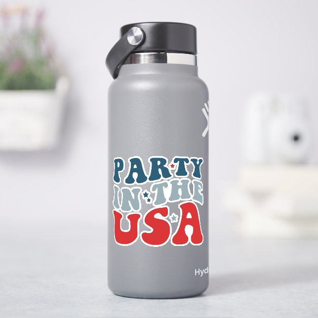 Sticker Fête aux États-Unis - 4 juillet (HydroFlask)