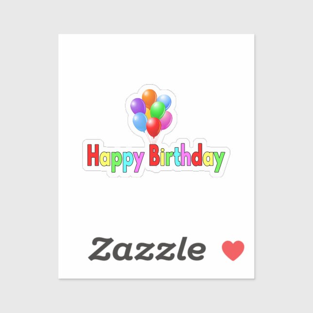Sticker Fête d'anniversaire  (Feuille)