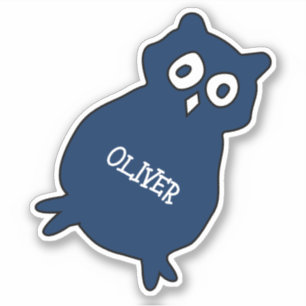 Sticker Fête d'anniversaire de la Chouette Cute Favoriser