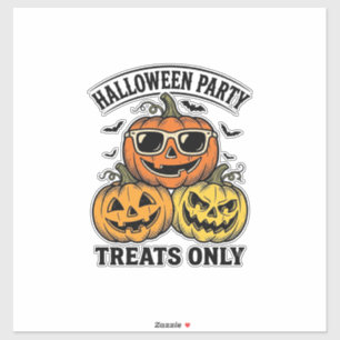 Sticker Fête de citrouille d'Halloween Vintage Jack O Lant