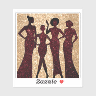 Sticker Fête de mode chic et clinquant