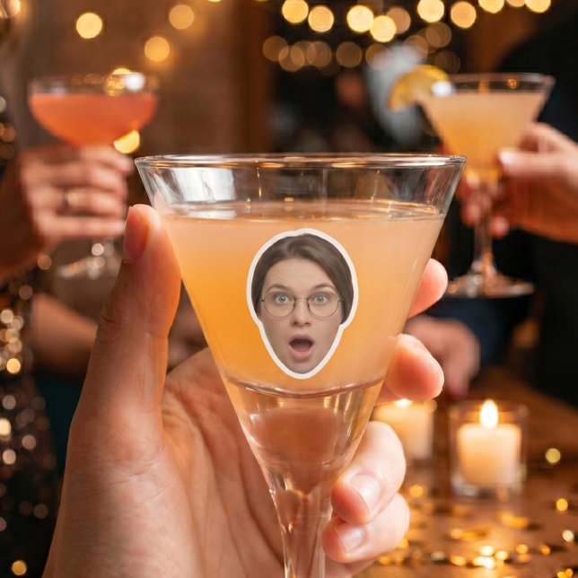 Sticker Fête d'enterrement de vie de garçon avec visage pe (Créateur téléchargé)