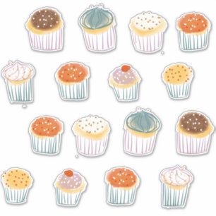 Sticker Fête des cupcakes