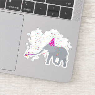 Sticker Fête des éléphants - Animaux ayant une fête