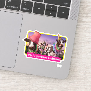 Sticker Fête "Jusqu'À ce que les vaches rentrent chez elle