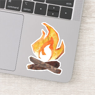 Sticker Feu de camping