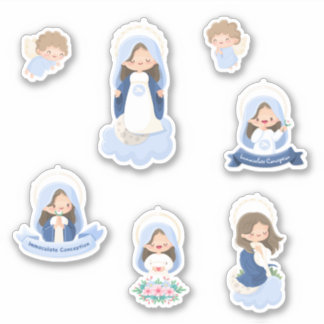 Sticker Feuille autocollante Kawaii Immaculate Conception