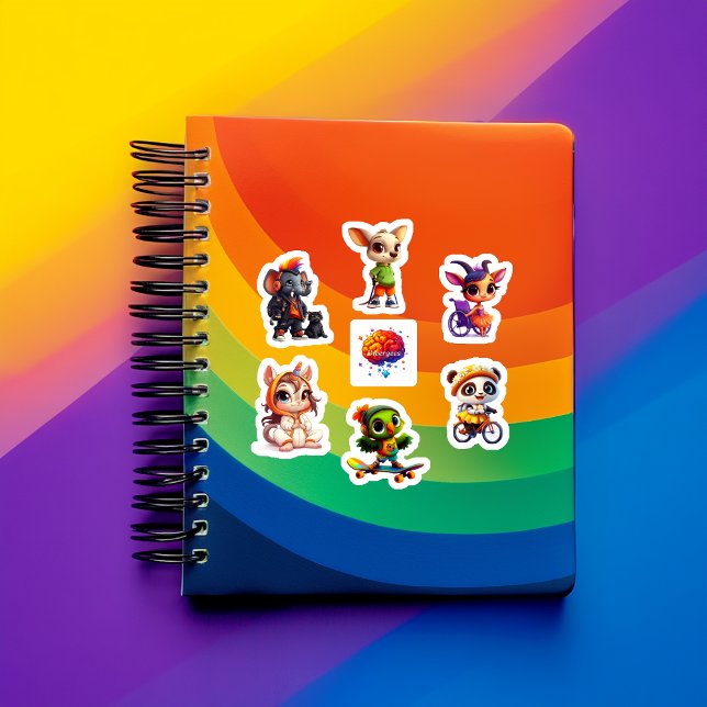 Sticker Feuille d'autocollant de caractères Divergee 2 (Créateur téléchargé)